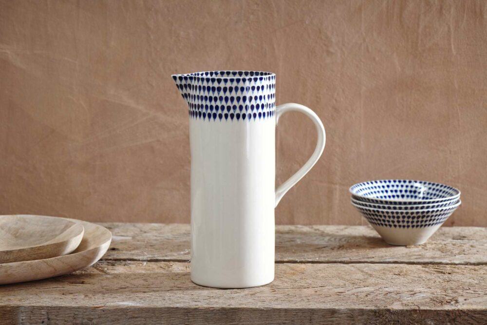 Indigo Drop Jug | Large
