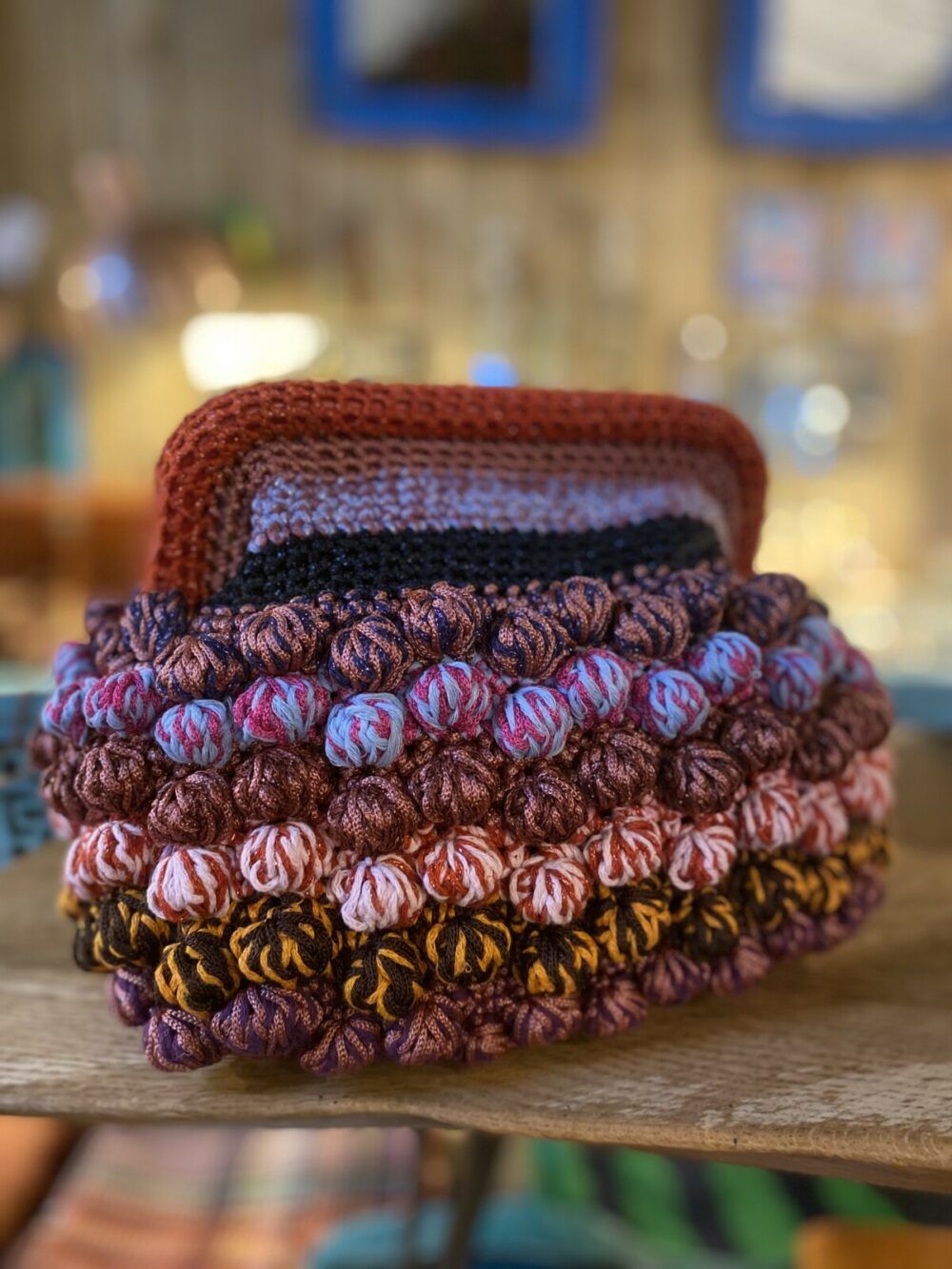 Bag Crochet Popcorn | Canolig