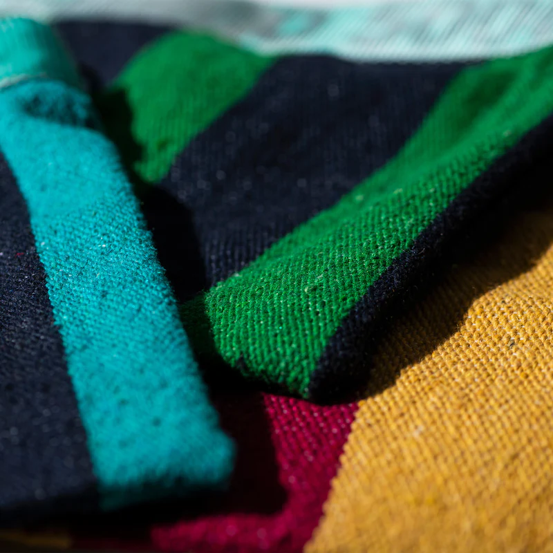 Recycled Stripes Pouch | Green - Image 2