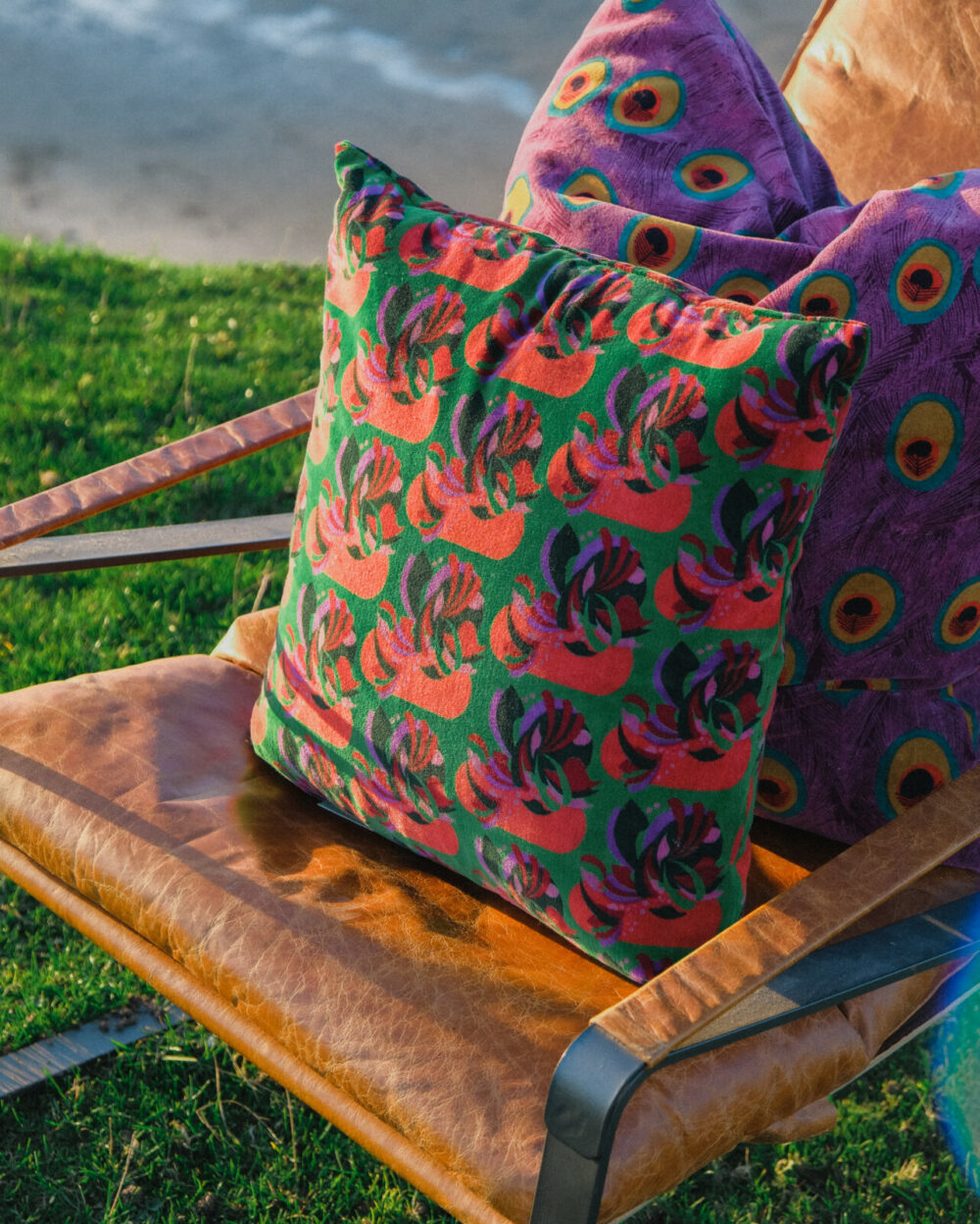 Green Velvet Cushion