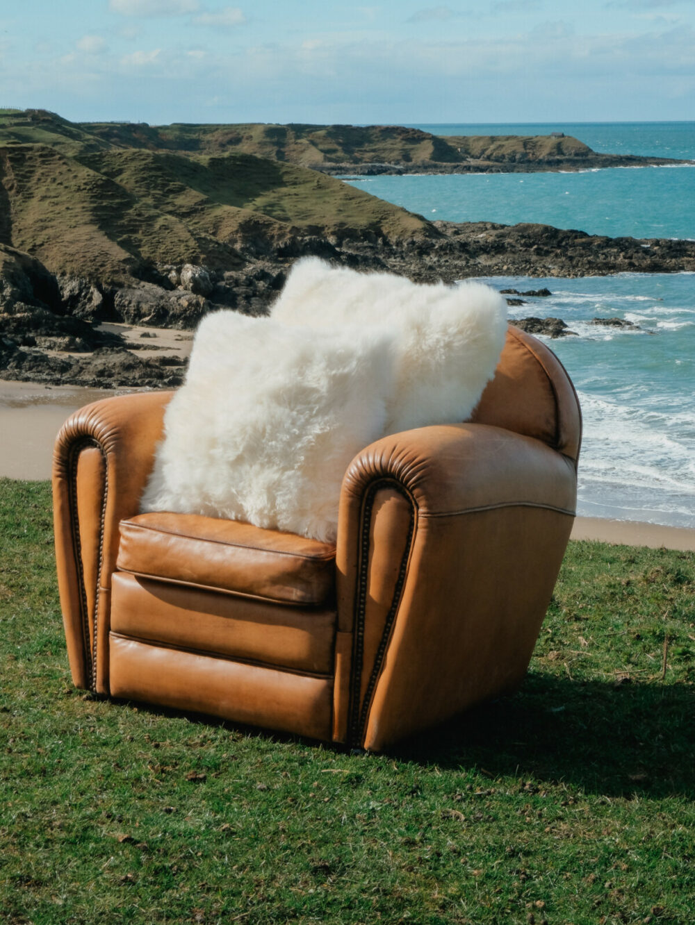 Sheepskin Cushion | Ivory - Image 2