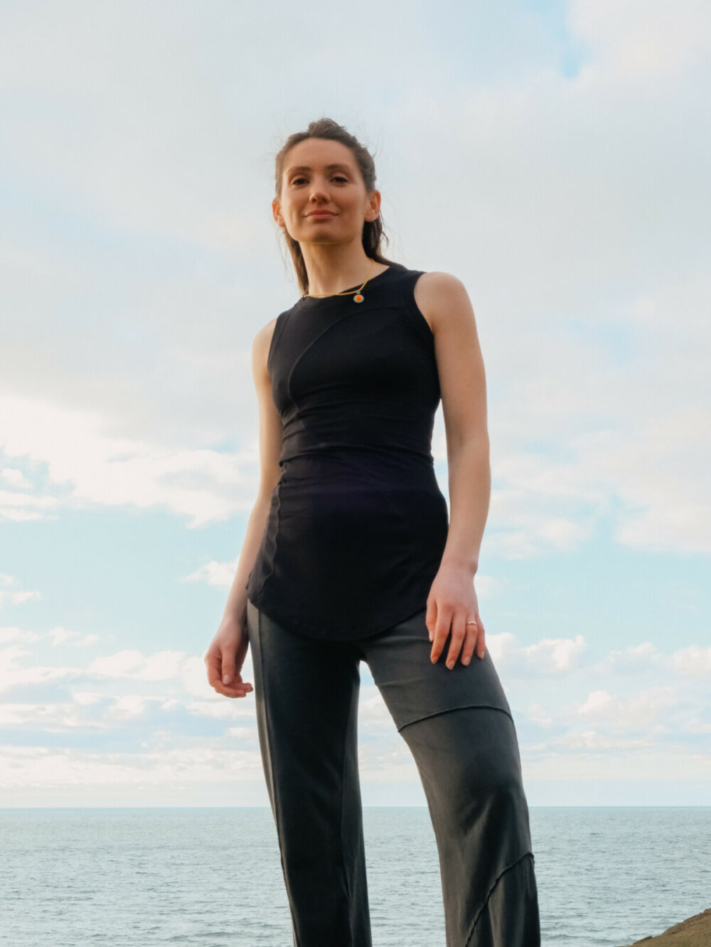 Sort Aarhus Top | Black