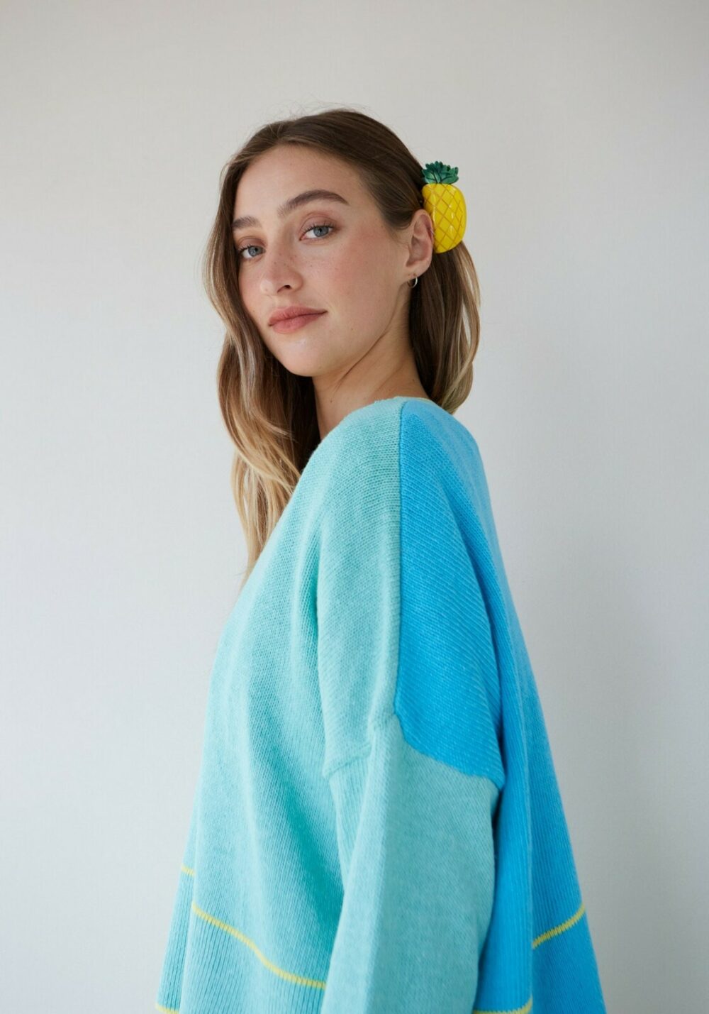 Dr Bloom Chipiron Sweater | Aqua - Image 2