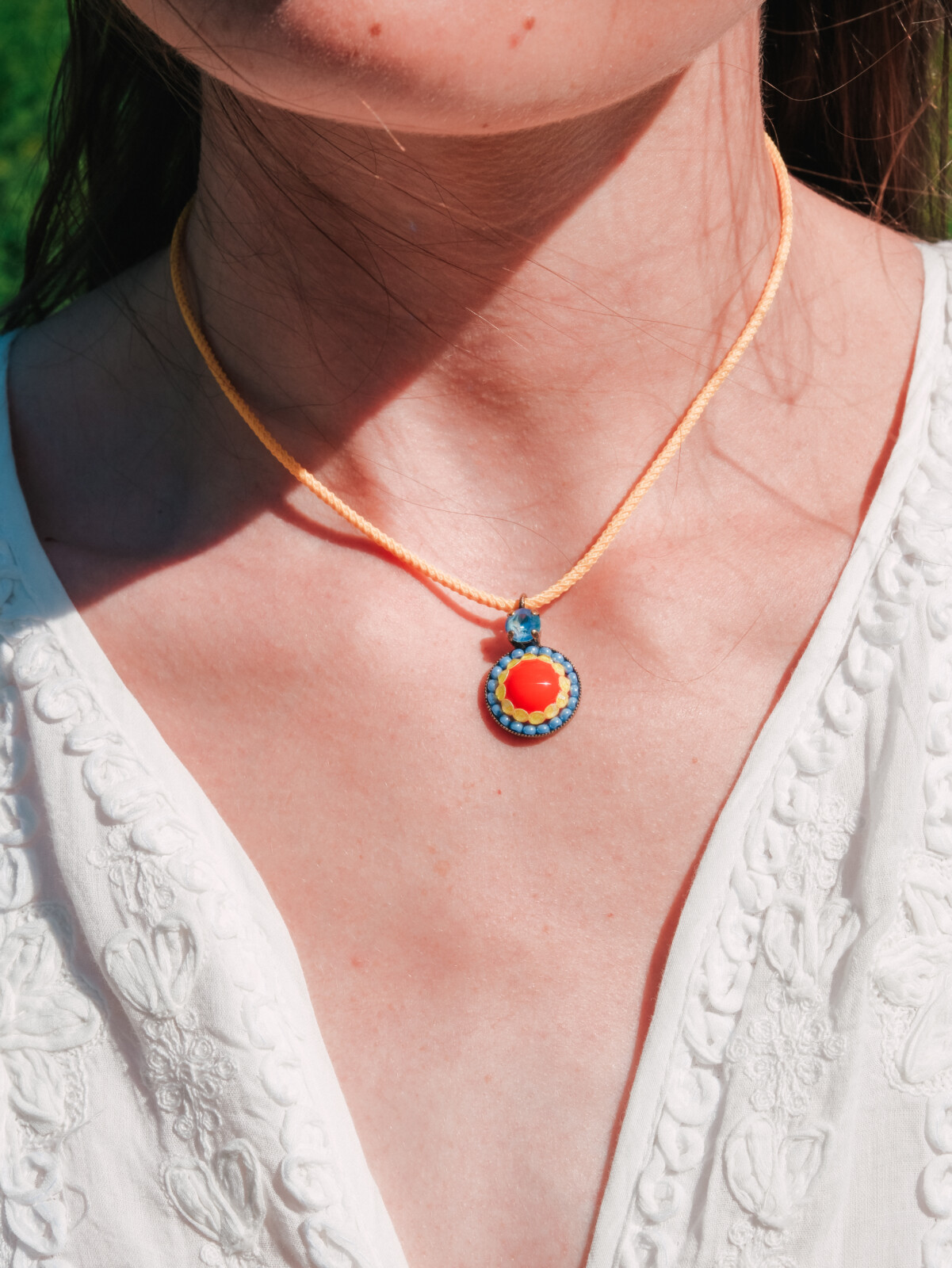 Lili Necklace | Orange