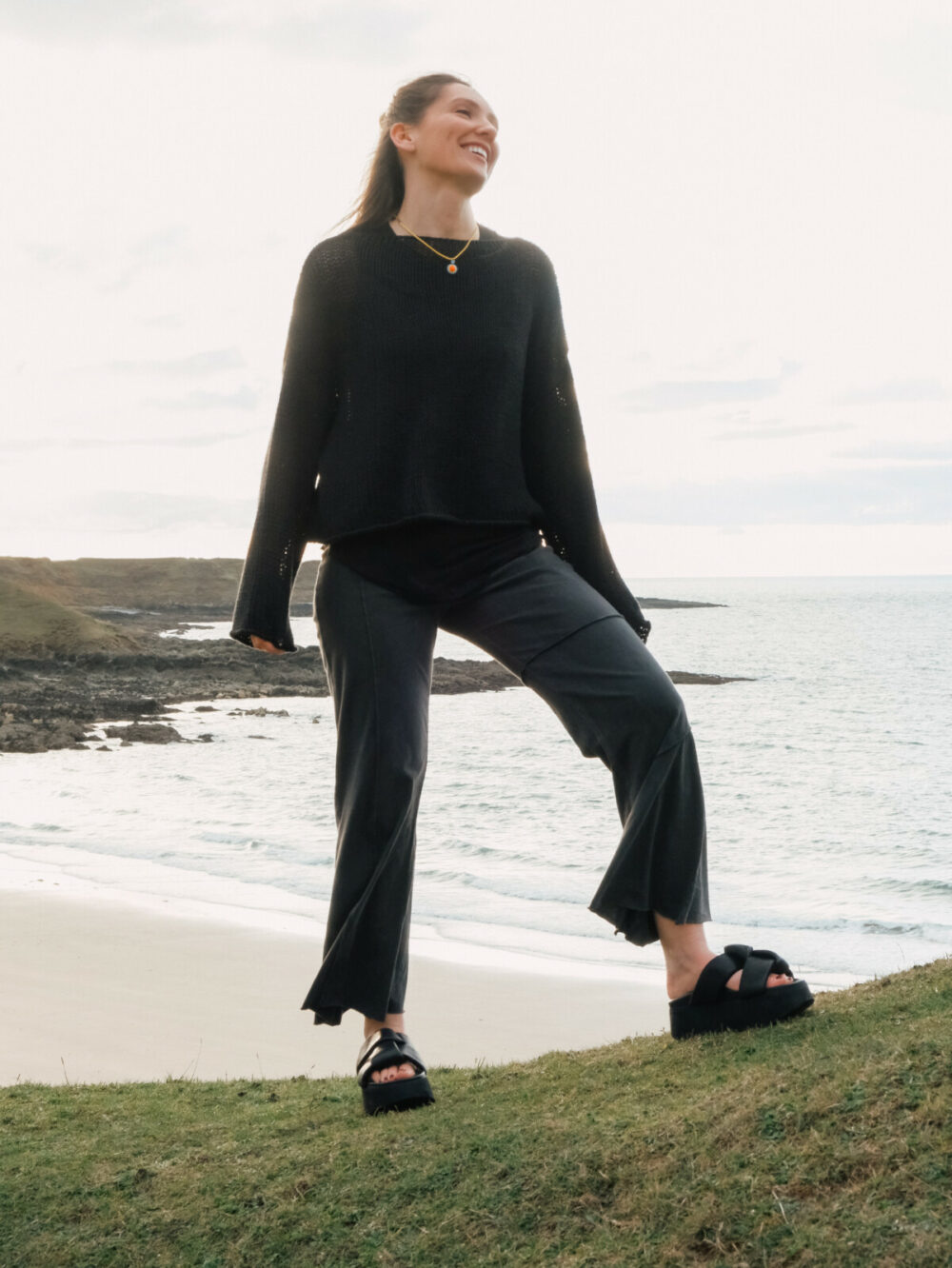 Sort Aarhus Knitted Sweater | Black - Image 4