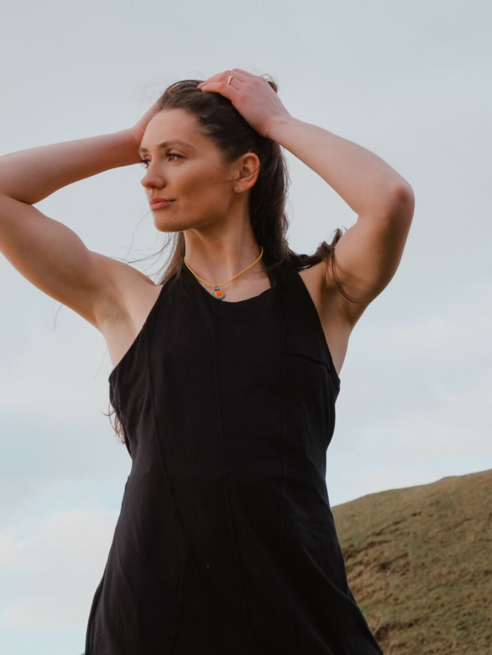 Sort Aarhus Haltneck Dress | Black - Image 2