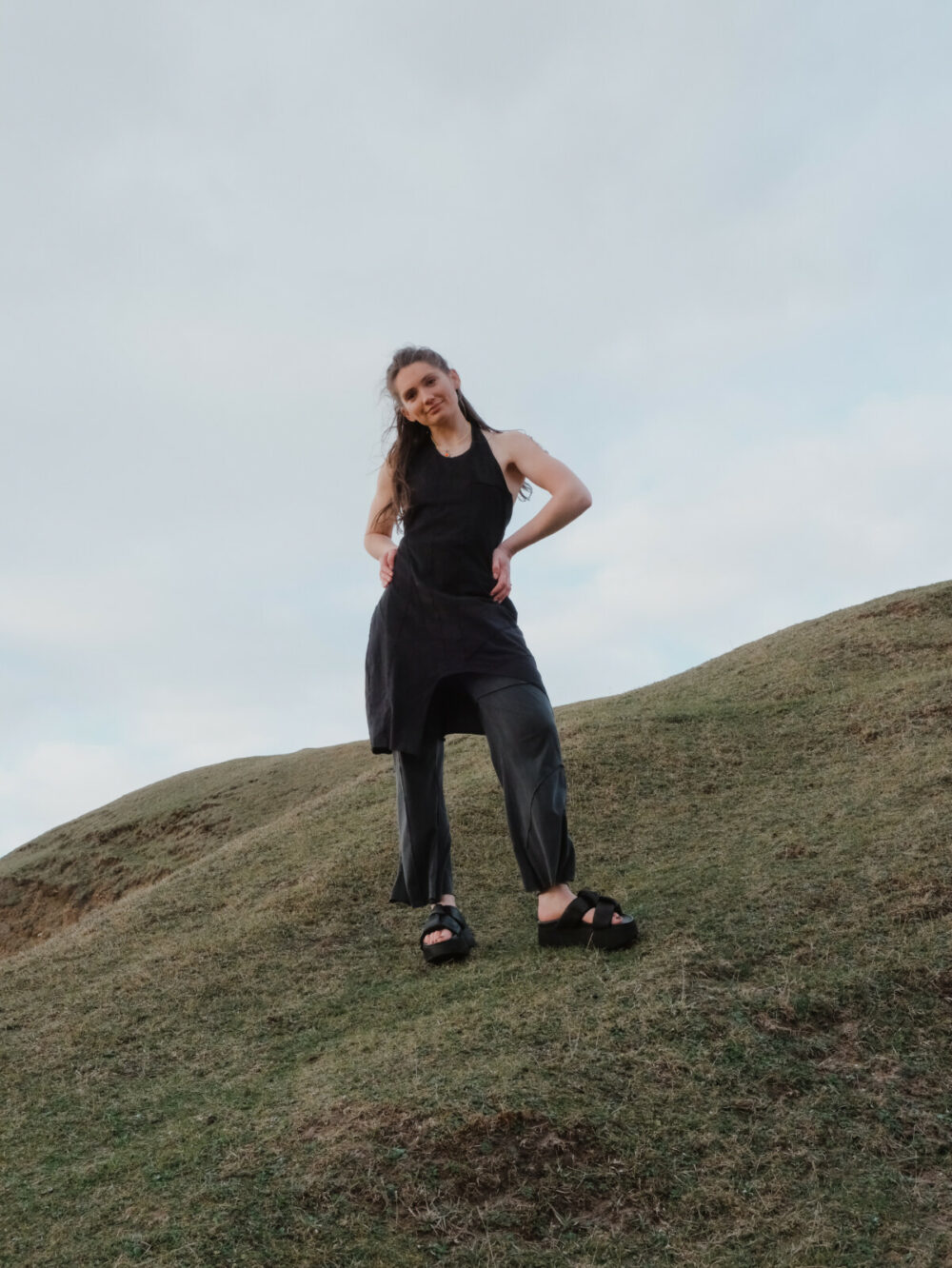 Sort Aarhus Haltneck Dress | Black - Image 5