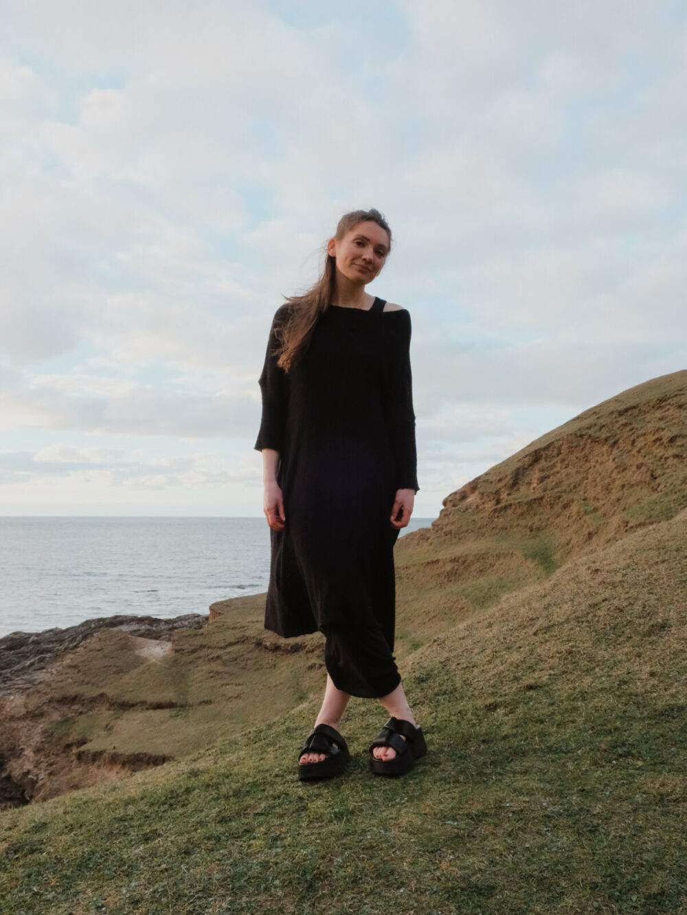 Sort Aarhus Knitted Dress - Image 2