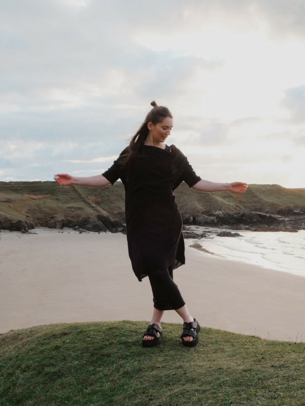 Sort Aarhus Knitted Dress - Image 3