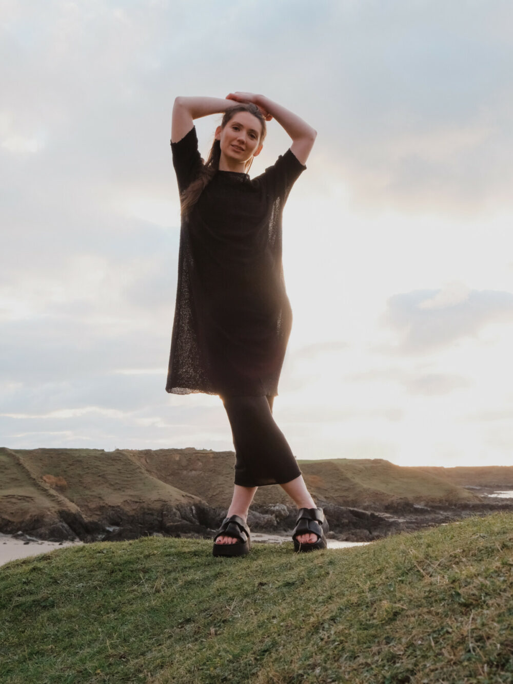 Sort Aarhus Knitted Dress