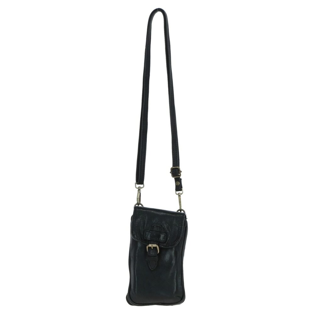Nansi Leather Phone Bag | Black - Image 3