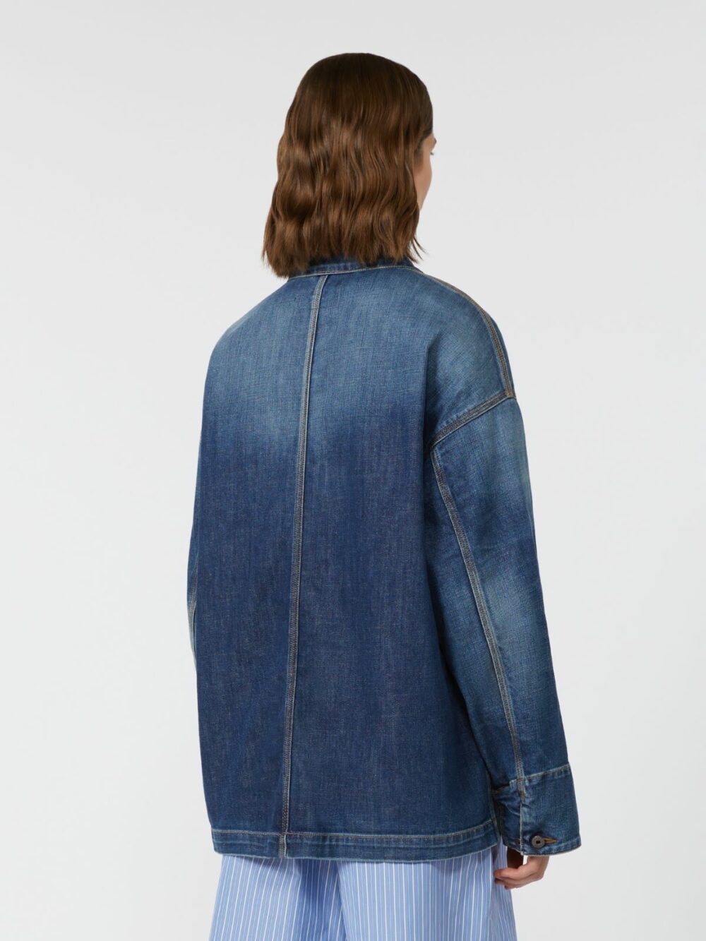 Weekend Max Mara Denim Workwear Jacket - Image 3