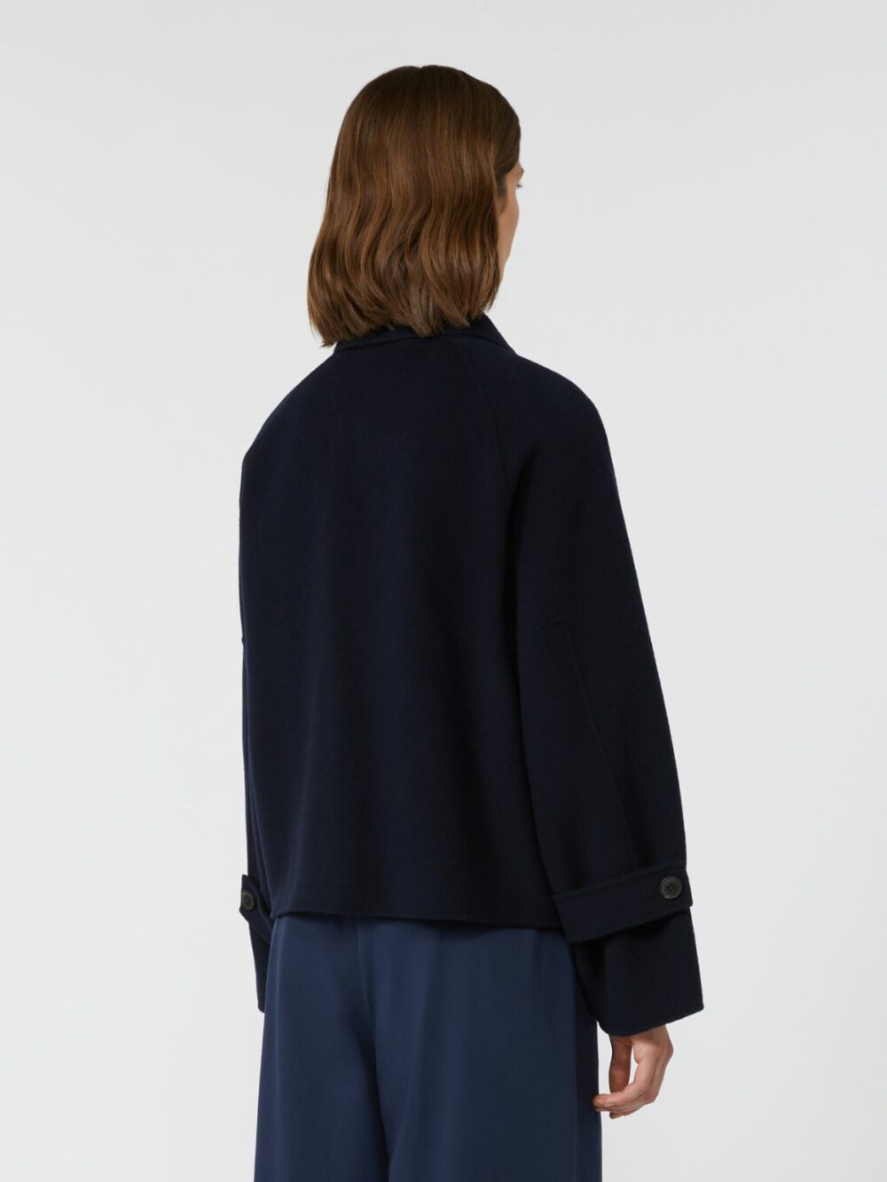 Weekend Max Mara Wool Broadcloth Cropped Coat - Image 3