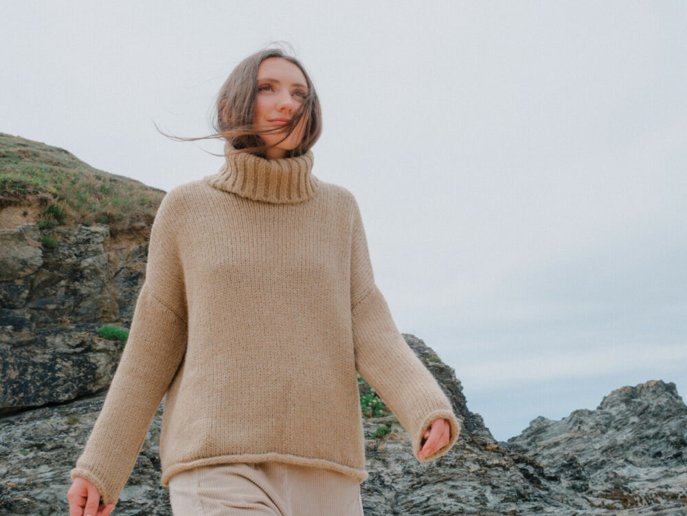 Neirami Turtleneck Jumper | Beige