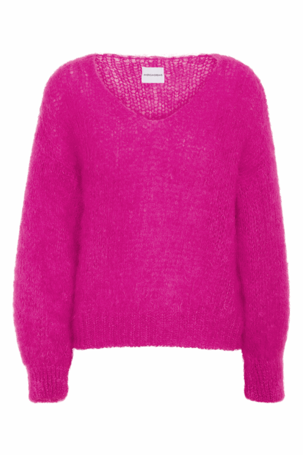 American Dreams Milana Mohair Knit | Neon Pink