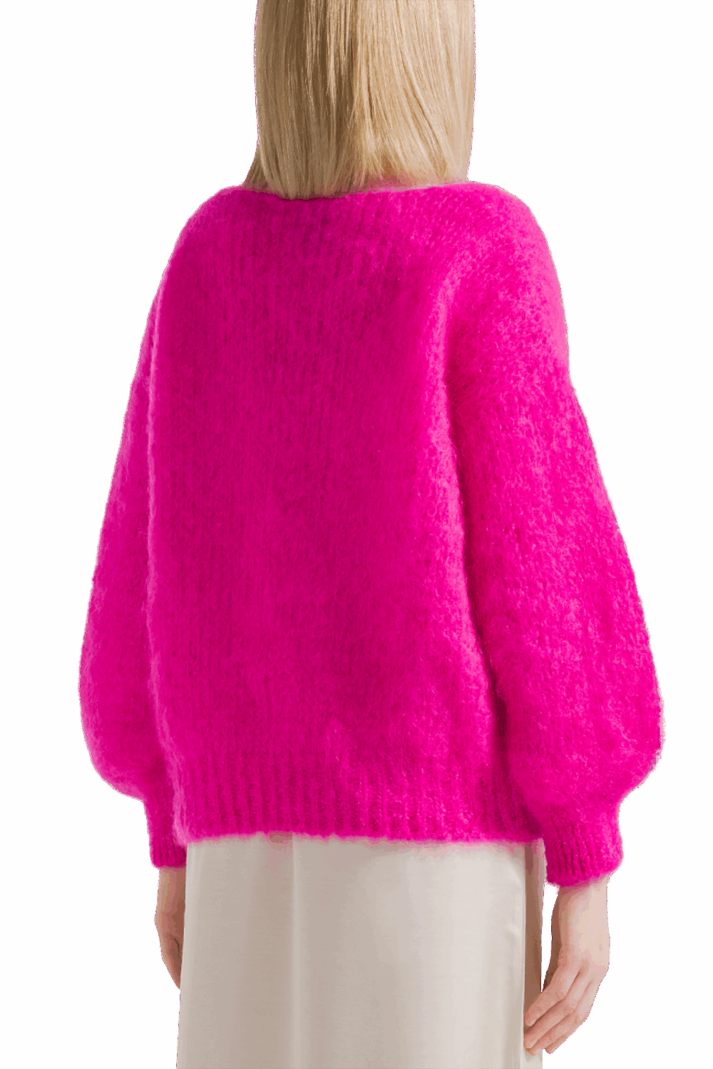 American Dreams Milana Mohair Knit | Neon Pink - Image 3