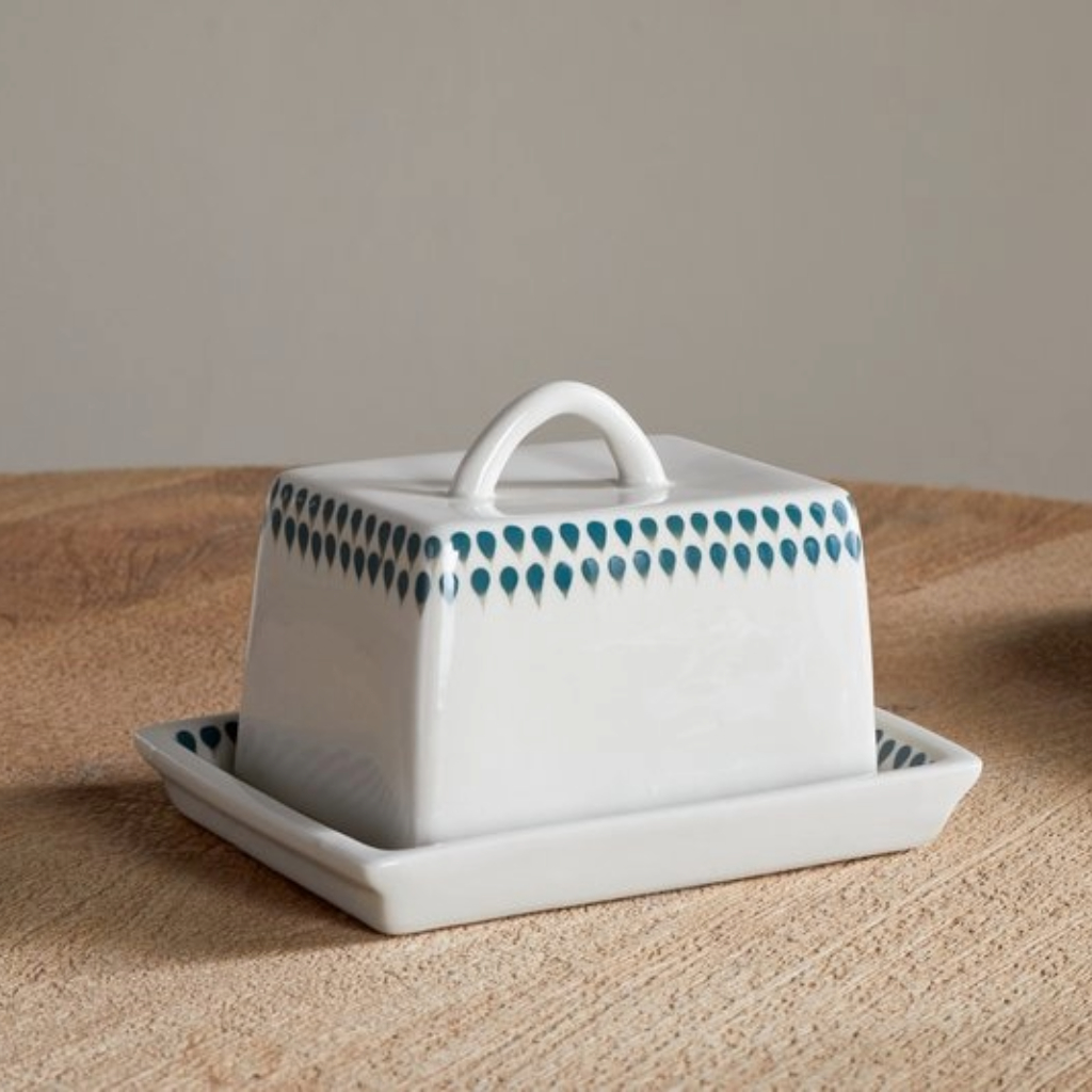Juniper Drop Butter Dish