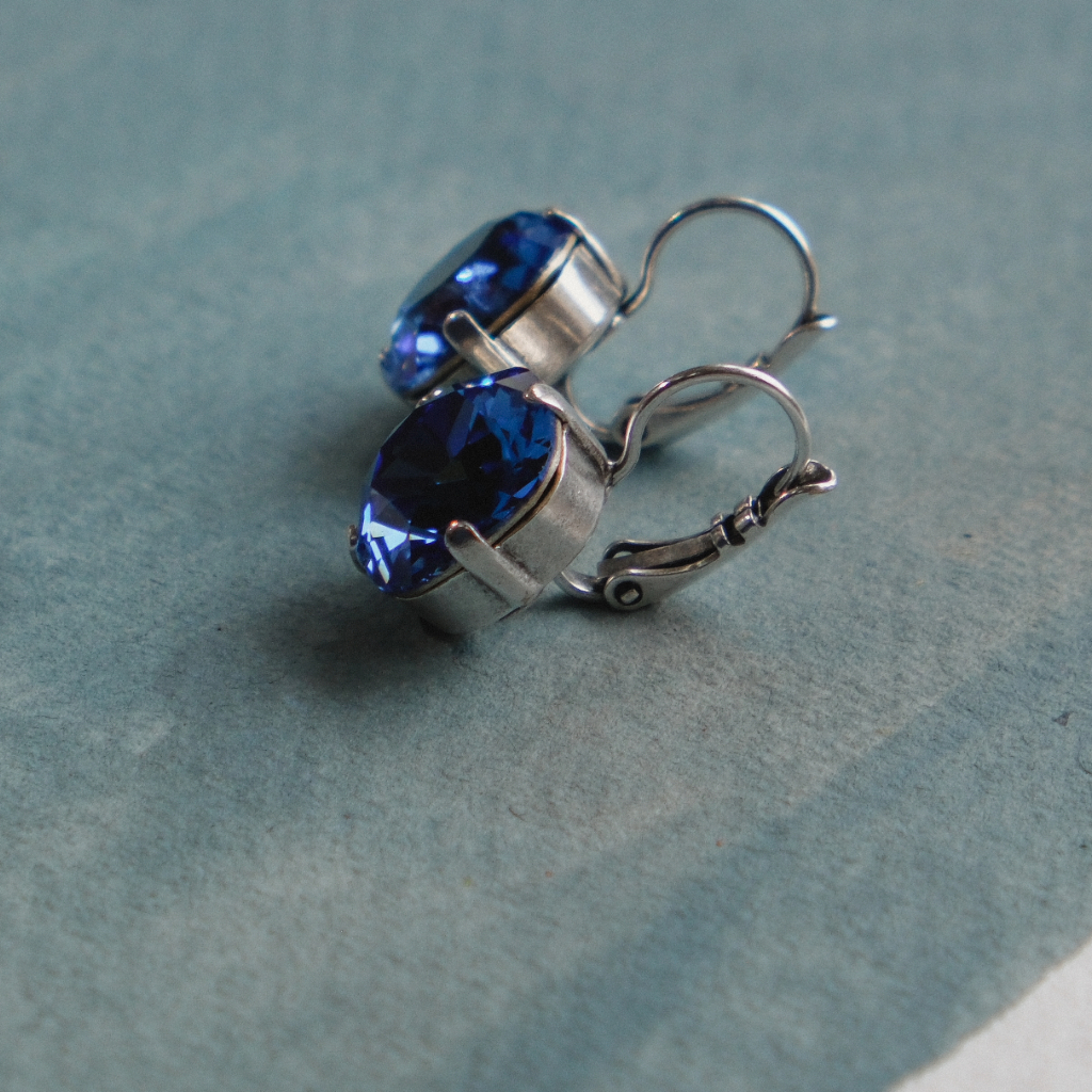 Classic Earrings | Blue - Image 2