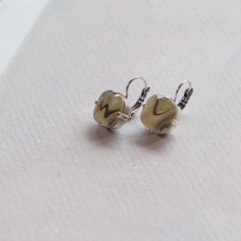 Classic Earrings | Marble - Image 2