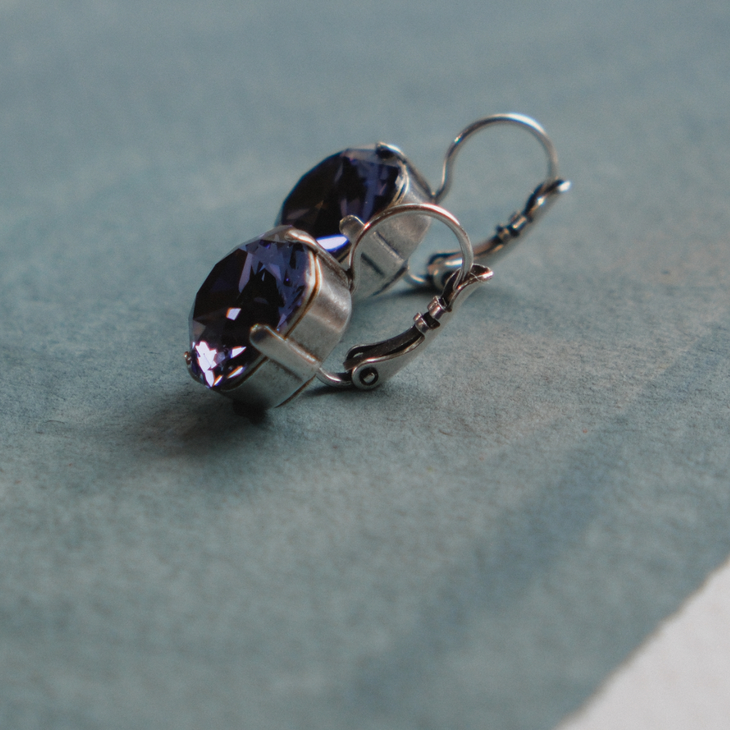Classic Earrings | Violet - Image 2
