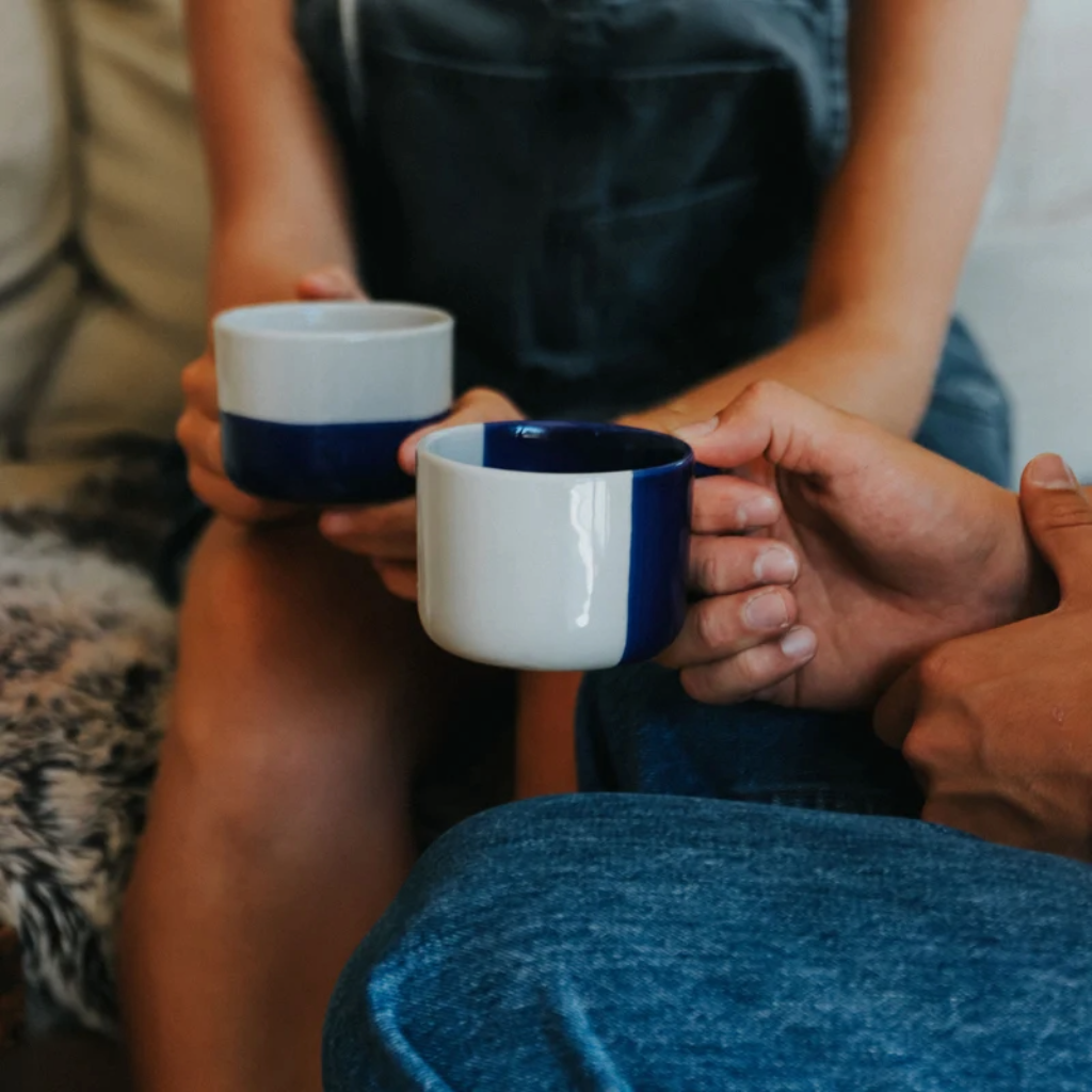 Medium Rue Mug | Indigo Blue (Set of 2) - Image 2