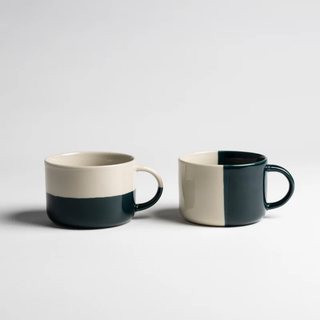 Large Rue Mug | Sea Green (Set of 2)