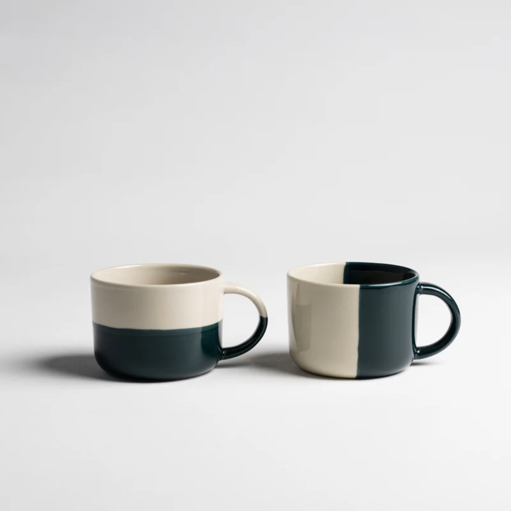 Medium Rue Mug | Sea Green (Set of 2)