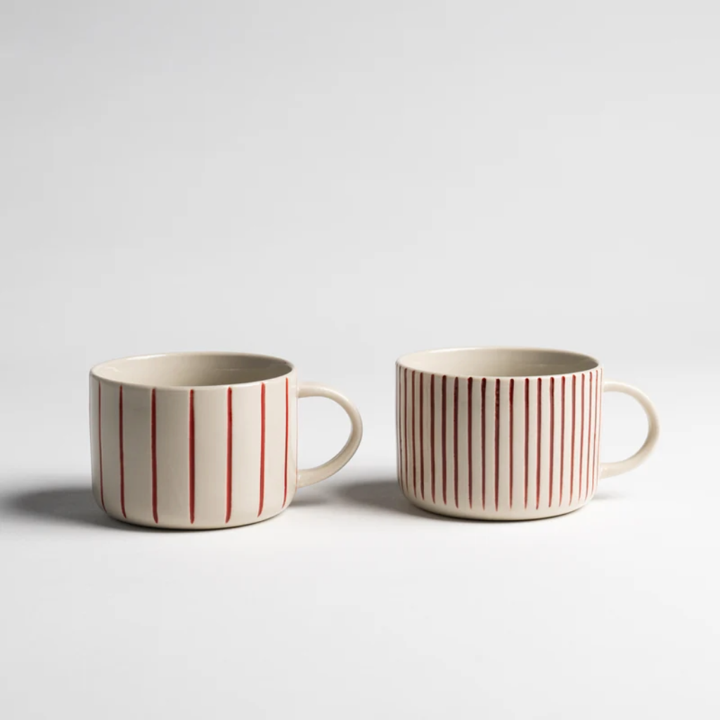 Large Yarrow Mug | Earth Red (Set of 2)