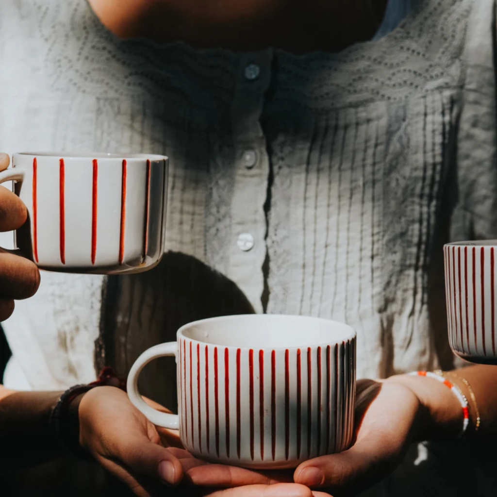 Medium Yarrow Mug | Earth Red (Set of 2) - Image 2