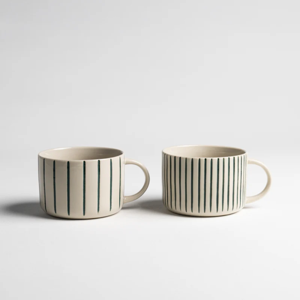 Large Yarrow Mug | Sea Green (Set of 2)