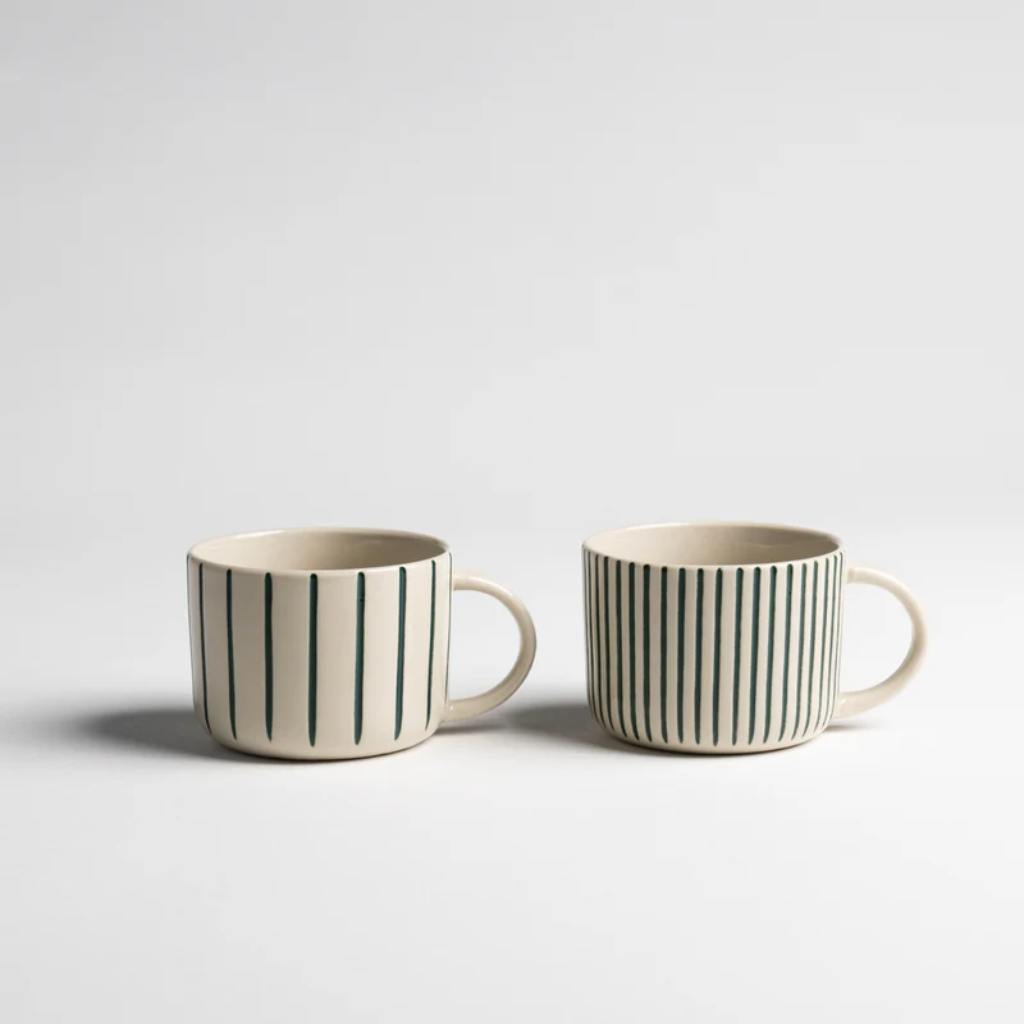 Medium Yarrow Mug | Sea Green (Set of 2)